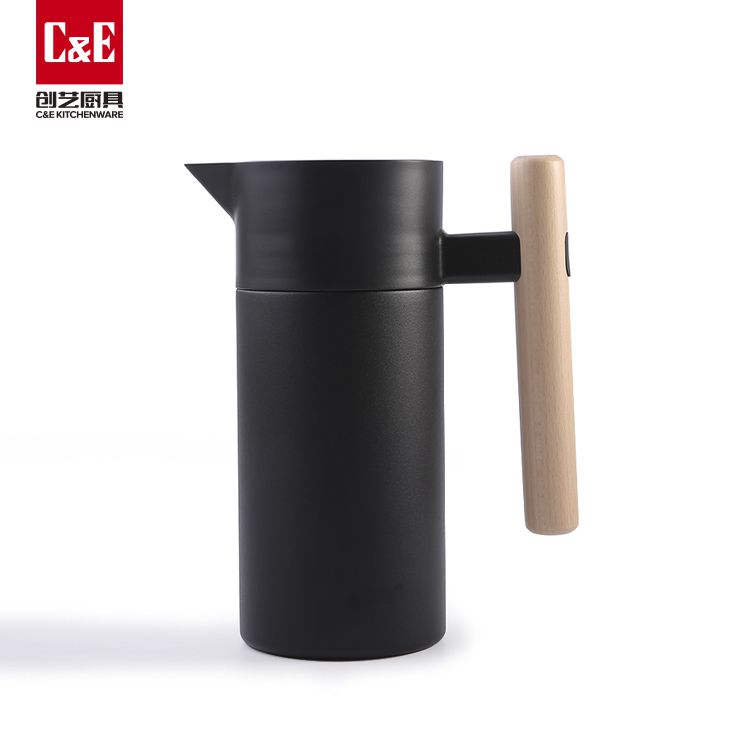 C&E Kitchenware Thermos with wooden handles