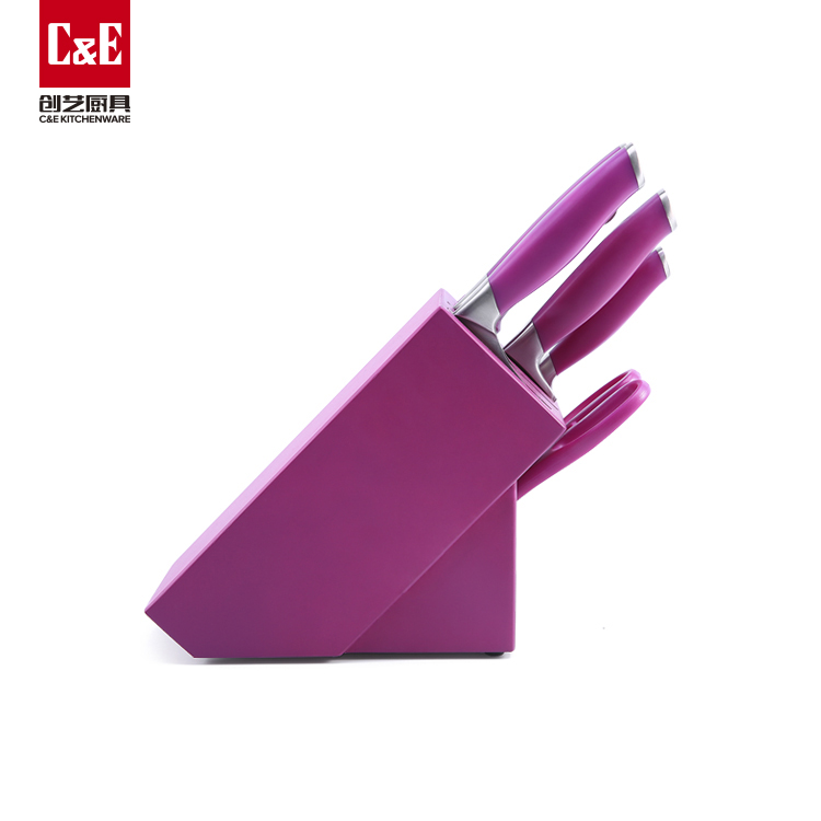 C&E Kitchenware Six color set of knives