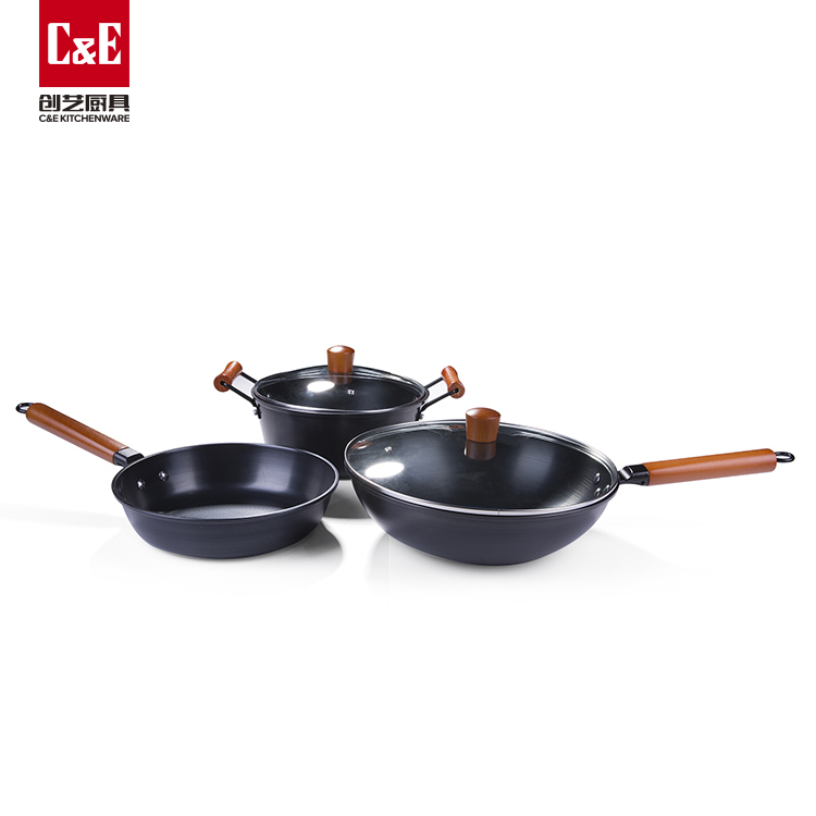 C&E Kitchenware Iron pan set