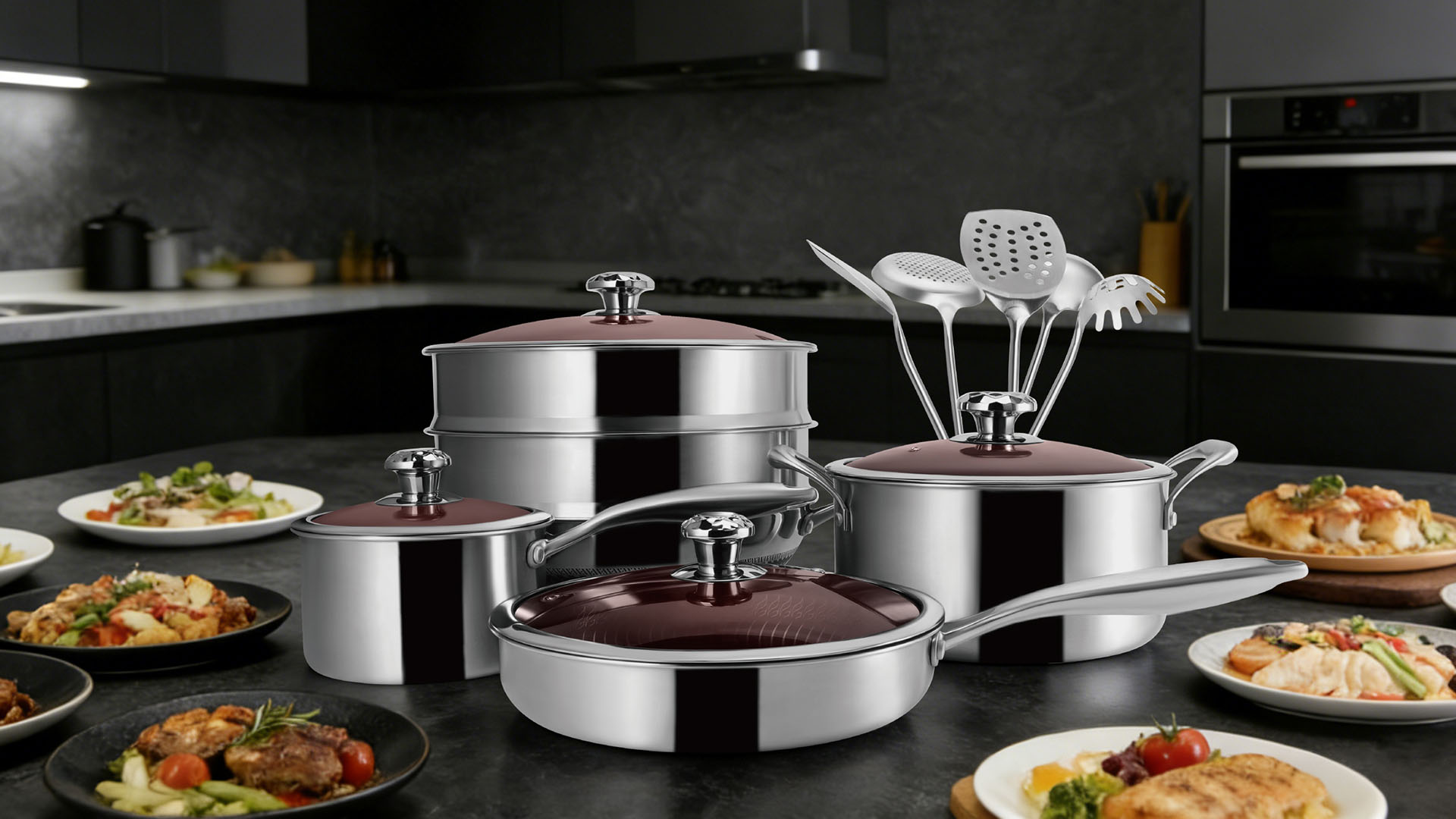 stainless steel  cookware